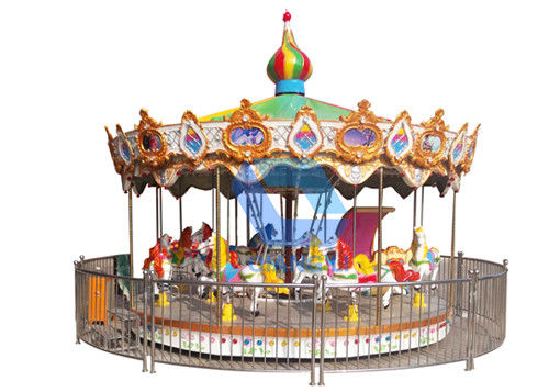 Mini tragbare kleine fröhliche im Freien gehen Runden-Karussell für Kinderkarnevals-Spiele