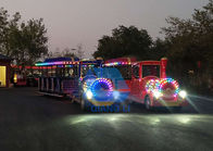 Mode-Karnevals-Zug-Fahrfarbe kundengebundener elektrischer touristischer Zug mit LED-Licht fournisseur